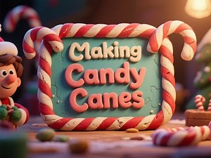 Making Candy Canes | Candy Cane Making | How Candy Canes Are Made | Candy Factory Process | Kids