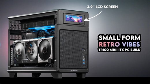 【4K】曜越TR100迷你型机箱AMD平台游戏电脑工整舒适装机 7800X3D  RX 9070 | 作者：Mr Matt Lee