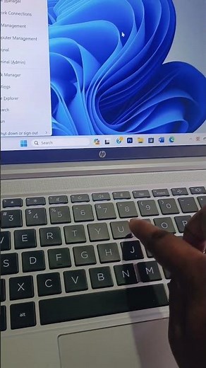 Shutdown shortcut key windows+x+uu #shutdown #windows11 #windows10 turn of pc