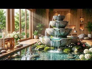 Soothing Piano & Guitar Music with Water Sounds for Relaxation 🌿 Stress & Anxiety Relief & Calm Mind