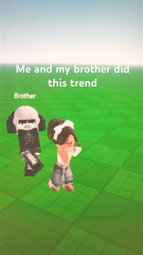 Me and my brother did this trend #brother #2020 #covid19 #oldtrend #shorts #roblox