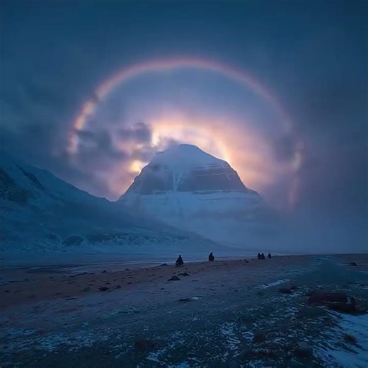 ✨Mount Kailash · Miracle Halo✨ #buddhistgems #travel #holyjourney