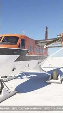 Twin otter outside Antartica