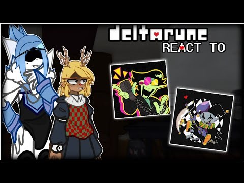 2X‼️ [🇷🇺//🇬🇧] DELTARUNE REACTION TO JEVIL & SPAMTON || Gacha (all secret boss) Part 1