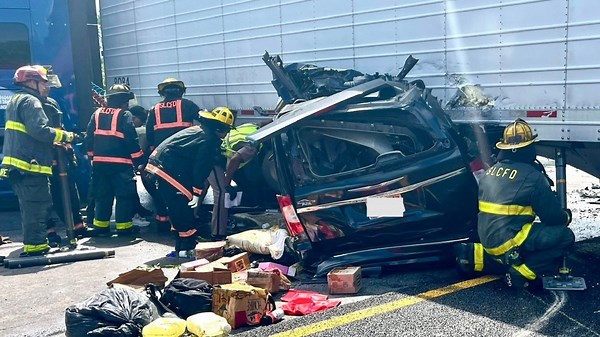 Truck driver arrested after 3 from South Florida killed in illegal U-turn crash on Turnpike