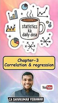 Statistics | Correlation & Regression | Concept - Correlation Definition | CA Shivkumar Yerawar#stat