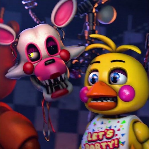 Mangle & Endo FNAF AR Voice Line Animated