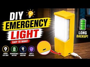 How To Make Emergency Light at Home 🔥 DIY Rechargeable Emergency Lamp