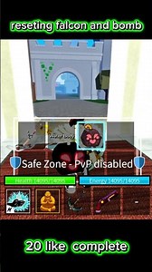 reseting falcon and bomb. #roblox