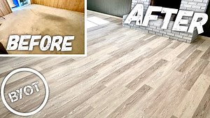 2.5K views · 35 reactions | This DIY video tutorial is all about how to install Vinyl Plank Flooring. This Luxury Vinyl Plank flooring is an easy DIY beginner project that most people can take on with a minimal tools. Completely Transform your space with LVP that is waterproof, durable and looks amazing like real wood. | BYOT | Facebook