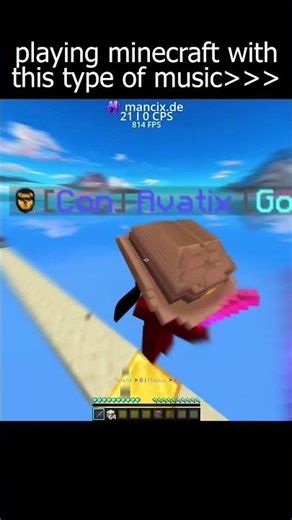 Playing Minecraft with this type of music on😍 #shorts