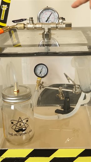 Vacuum chamber inception #physics #science #vacuum #pressure #fblifestyle #reels | The Action Lab