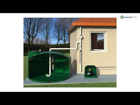 RainFlo Preconfigured Above Ground Rainwater Collection System