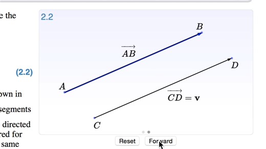 Equivalent vectors