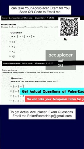 accuplacer aaf 242 #exampreparationtips #accuplacerexam