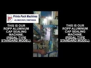 Cap sealing machine | ROPP aluminum cap threading and sealing machine | Ropp cap sealer motorized