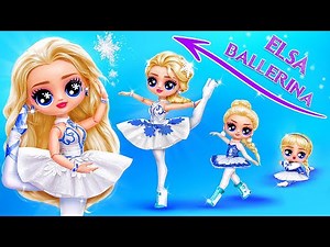 LOL Growing Up Story!! How I Became a Ballerina! Frozen DIYs & Doll Crafts