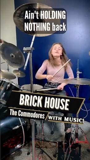 The Commodores - Brick House (Full Drum Cover / Drummer Cam) Performed Live by Female Teen Drummer