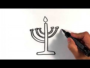 How to Draw a Menorah