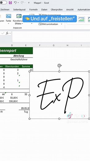 Signaturen in Excel richtig einfügen – So geht's!