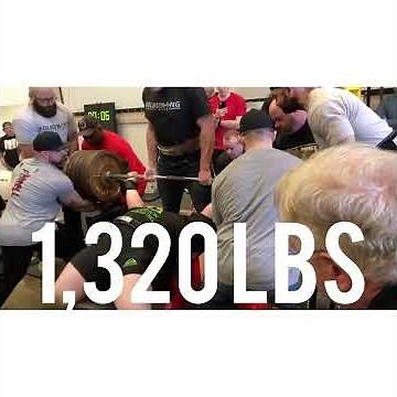 Heaviest single lift in powerlifting history : 1,320lbs bench press!