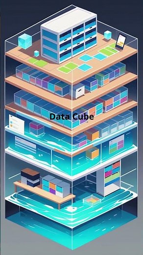 Database vs Data Warehouse vs Data Cube vs Data Lake vs Lakehouse 🌐 | Quick Explanation #shorts