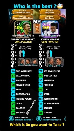 Andriy Shevchenko & Kylian Mbappe Best Training Card efootball2026🔥 Best Card ?#efootball2025 #pess