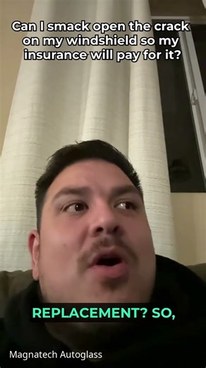 Can I smack open the crack on my windshield to make insurance pay? - Magnatech Autoglass