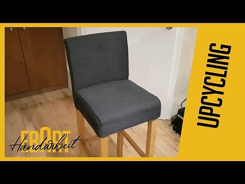 Barhocker NEU bezogen | Selber machen | UPCYCLING | DIY | EbArt