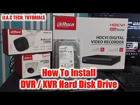 Dahua CCTV DVR / XVR Hard Disk Drive - How To Install
