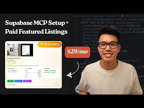 How I AI-Coded Paid Featured Listings + Installed Supabase MCP for My Directory