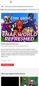 how to Download fanf world refresh free game ( only Android ) Truss