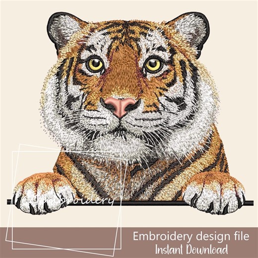 Tiger Embroidery File, Funny Tiger Safari Animals Embroidery File, Tiger Zoo Animal Keeper Machine Embroidery Pattern Tiger Instant Download - Etsy