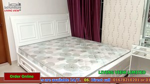 Luxurious White Furnished Bedrrom Set || BD Furniture Product Details: Model: Material : Structure medium-density-fibreboard (mdf) Dimension: Color: Waterproof Duco Spray Paint. Note :Color & Size as per your Choice. Our Services: 01. We are the specially for all customize (white & mirrored) Furniture. 02. Color & size as per your choice. 03. EMI Banking facilities are available (Sixteen Bank) 04. You can order online from anywhere in Bangladesh. 05. All type of online services are available 24/