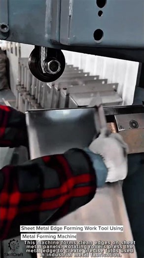 Sheet Metal Edge Forming Work Tool Using Metal Forming Machine #worktool