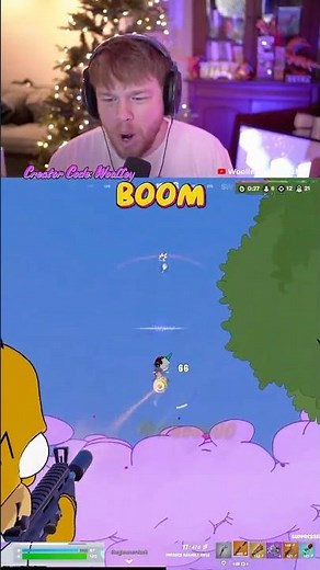 Homer and Marge Simpsons fight in the Simpsons Fortnite Season