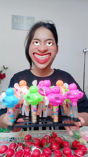 Yummy Candy Fynny Effect Alot Candy #shorts #short #asmr #platter #candy #nerds #starburst #candyfunhouse #most popular candies plate (22)