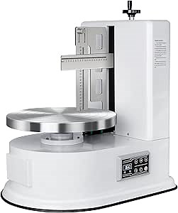 Automatic Electric Cake Icing Machine, 4-12inch, Decorating Cream Butter Smoothing Scraping, Commercial, Cream Butter, Spinner Rotating Cake Stand