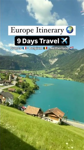 Europe 3 Countries in 9 Days ✈️🥰🇫🇷🇧🇪🇳🇱 #travel #europe