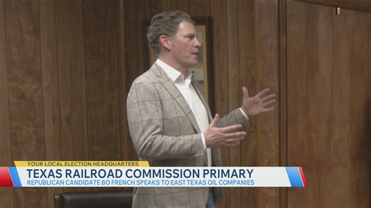 Texas Railroad Commissioner candidate Bo French made an appearance in Gregg County on Thursday as he continues his campaign tour throughout the state. | KETK NBC