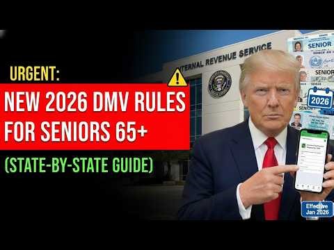 URGENT: New 2026 DMV Rules for Seniors 65+ (State-by-State Guide)