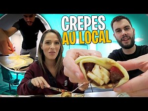 Je fais des vraies crêpes avec Lebouseuh au local 🥞