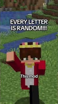 Minecraft But All Text Is Random | #shorts