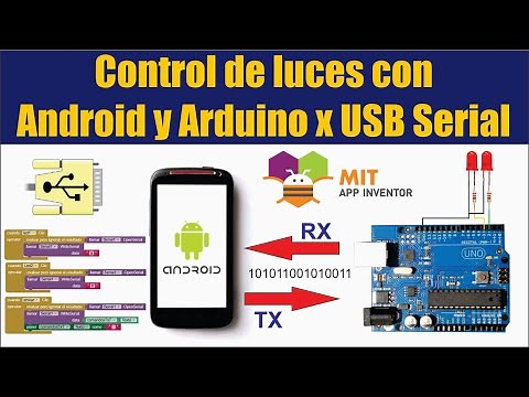✅ Control de luces por USB Serial con Android y Arduino