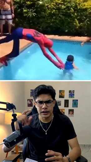 Spiderman in Pool...