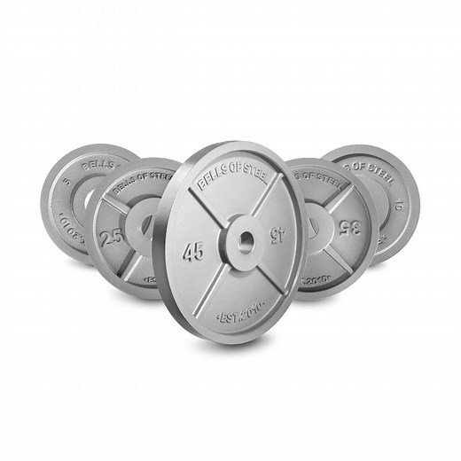 Machined Iron Olympic Weight Plates - Bells of Steel USA