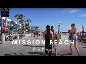 [4k🎧] Walking Tour : Mission Beach Boardwalk in San Diego (June 5, 2021) Travel Tour Guide