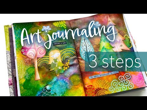 Whimsical Art journaling for beginners 💗✨