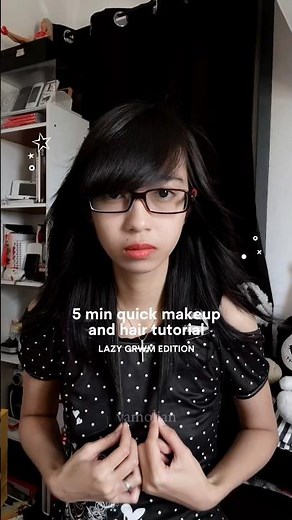 Emo girl simple makeup and hair tutorial. This is my usual look when going outside