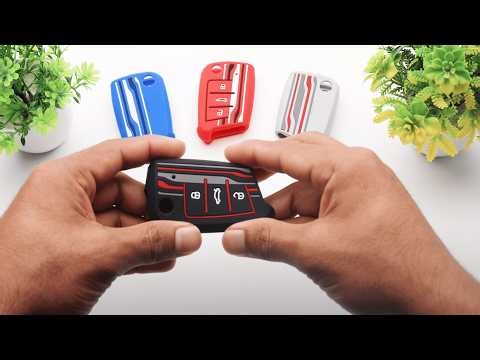 Skoda Car Key Cover with Keychain Installation 🔧 | 3 Button Flip Key | By Keycept